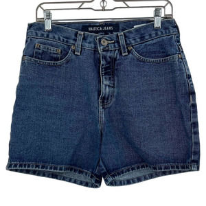 Vintage Nautica Jeans Shorts High Waisted Mom Style Y2K 90's Women's 8 Cotton
